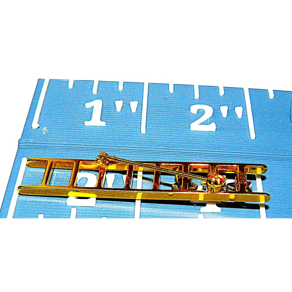 Vtg Mary Kay Ladder Of Success Brooch Pin 3 Genuine Sapphires Stars Gold-Tone 2" - Picture 4 of 5